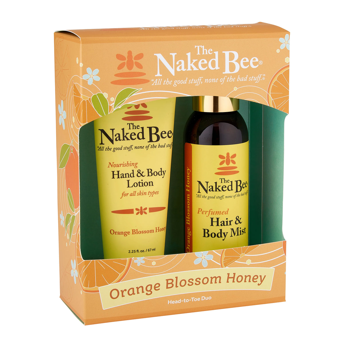 The Naked Bee - Orange Blossom Honey - Head to Toe Duo Gift Set