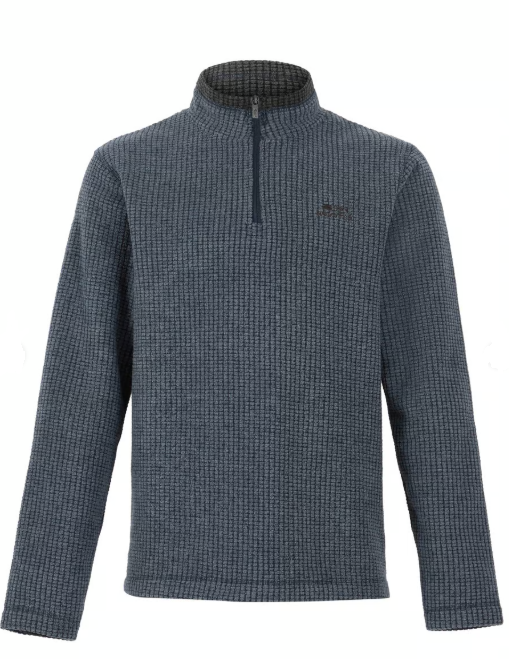 Newark Eco 1/4 Zip Grid Fleece - Navy