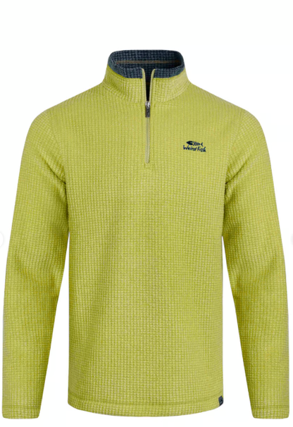 Newark Eco 1/4 Zip Grid Fleece - Tarragon