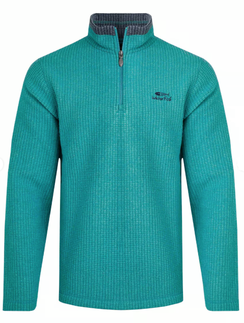 Newark Eco 1/4 Zip Grid Fleece - Viridis