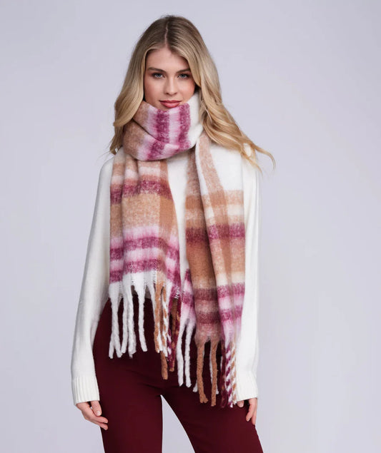 Nikita - Oversized Check Winter Scarf