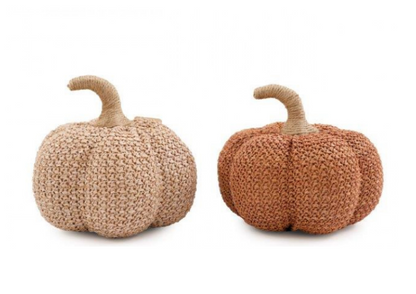 Autumn Knitted Pumpkin - Small