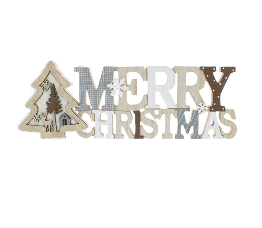 Merry Christmas & Tree Sign