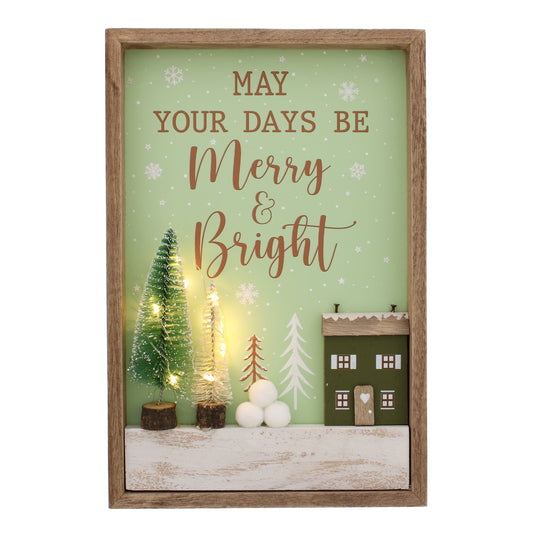Merry & Bright Light Up Sign