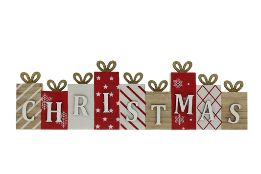 Christmas Gift Boxes Shelve Sign