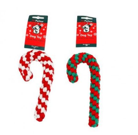 Candy Cane Shape Rope Toy