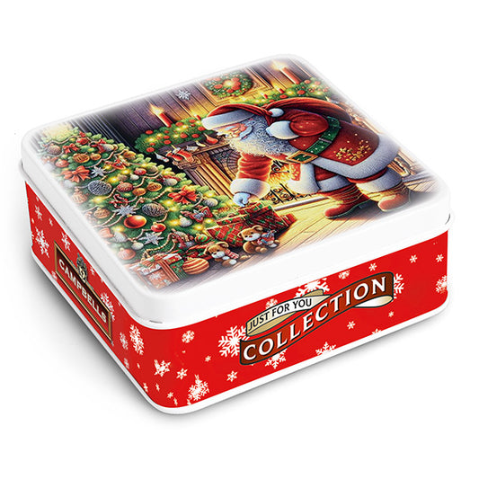 Santa & Christmas Tree Tin