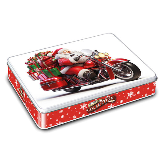 Biker Santa Tin