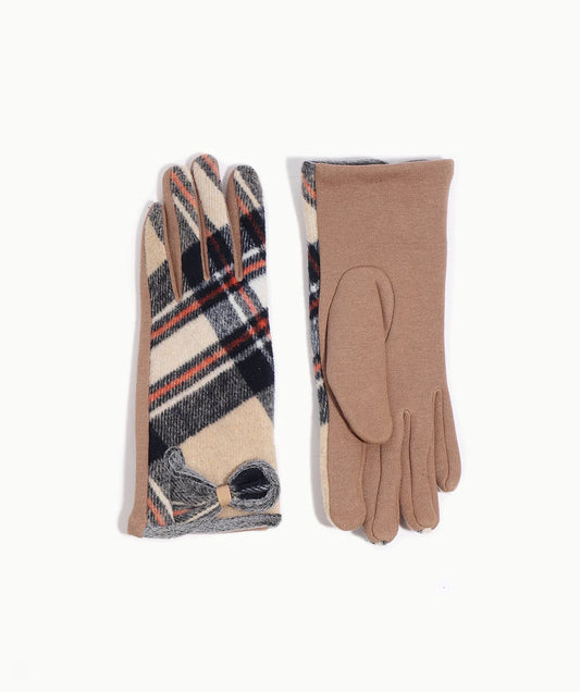 Paisley - Tartan Faux Suede Glove