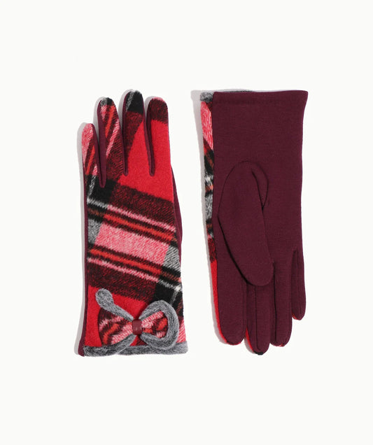 Paisley - Tartan Faux Suede Glove