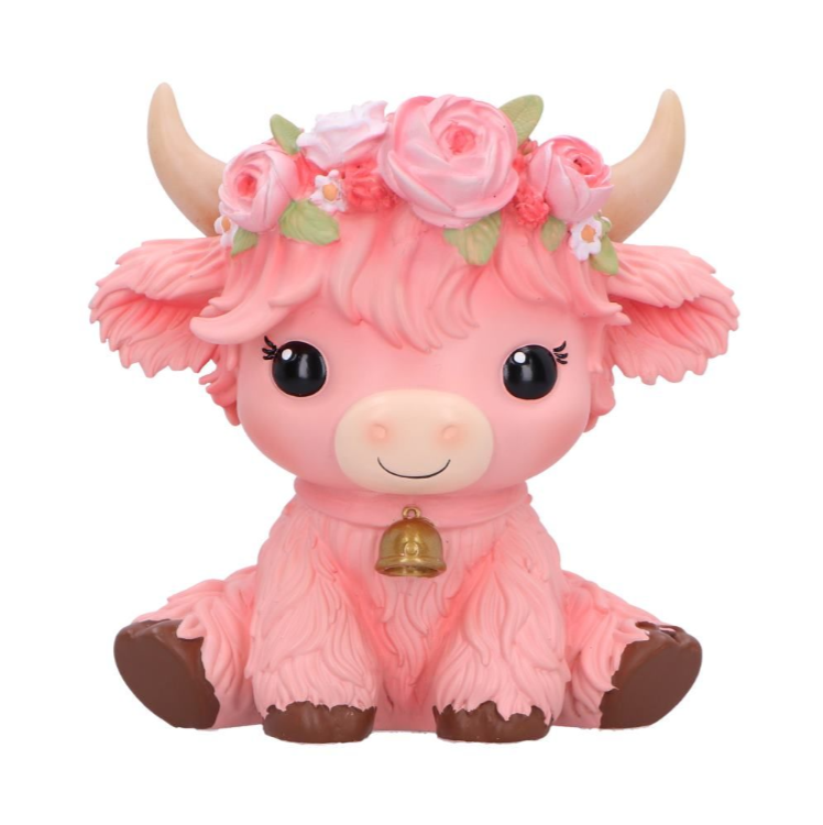 Primrose Pink Flower Cow