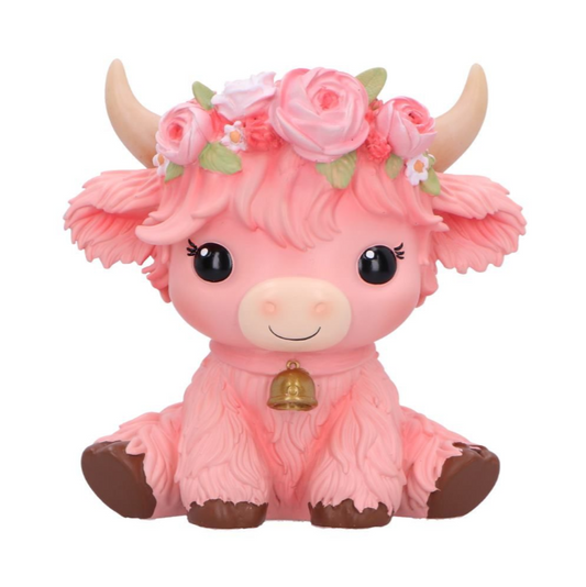 Primrose Pink Flower Cow