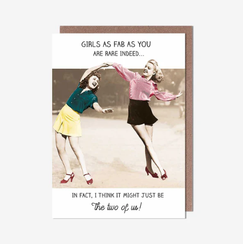 Girls As Fab As You Girls Dancing Birthday Card