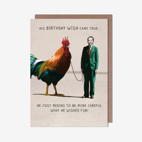 Birthday Wish Giant Cockerel Card