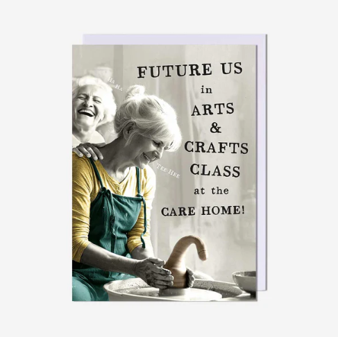 Arts & Crafts Care Home Birthday Card