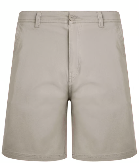 Rayburn Organic Cotton Flat Front Shorts - Flint Stone