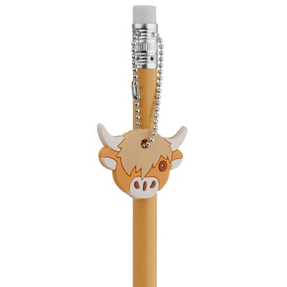 Highland Coo Set of 2 Charm Pencils