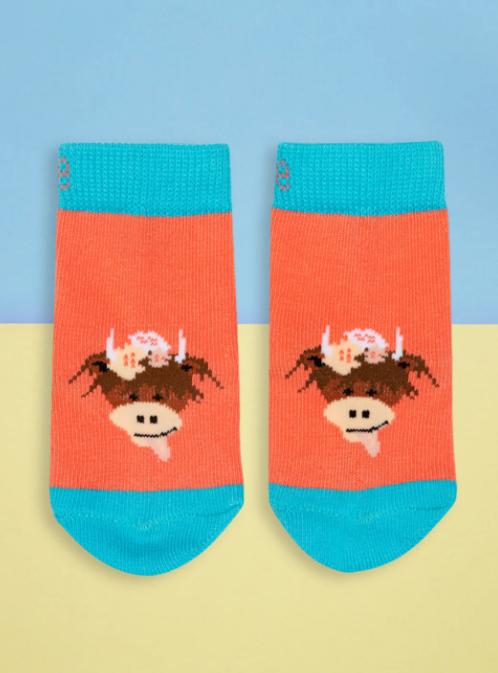 Bonnie Highland Cow Socks