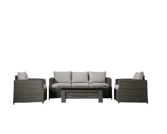 Bute 3 Seater Dining Set Rising Table