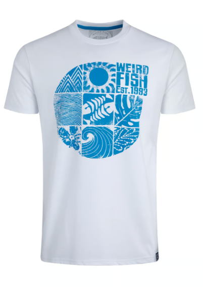 Summer Sector Front Print Eco Graphic T-Shirt - White