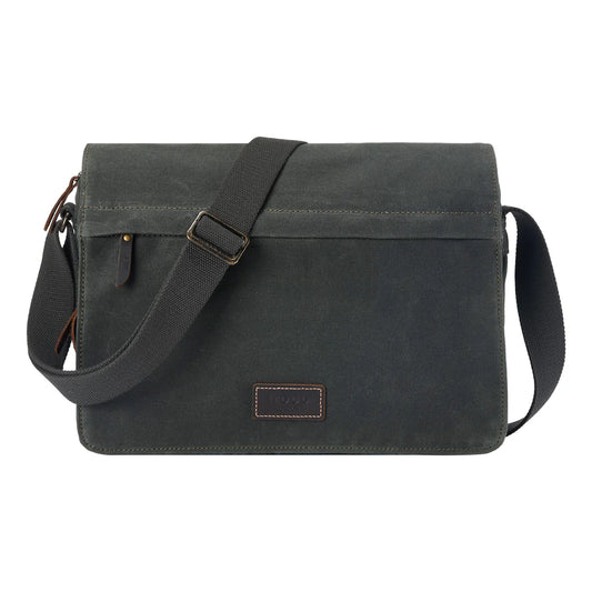 Messenger Bag - Dark Green Wax