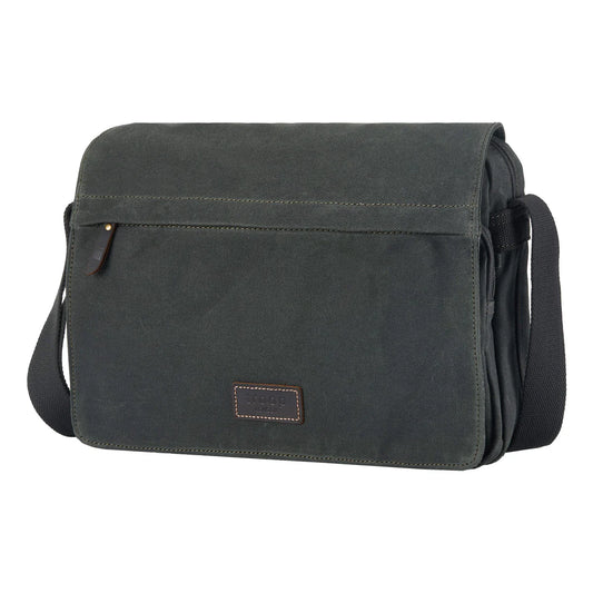Messenger Bag - Dark Green Wax