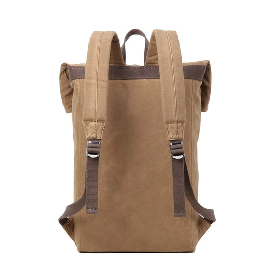 Heritage Daypack with Foldable Top - Camel Wax