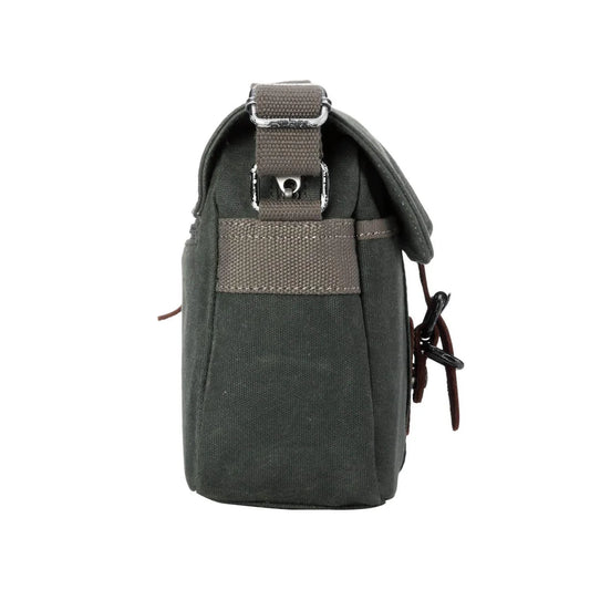 Heritage Across Body Bag - Dark Green Wax