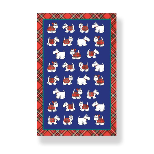 Tartan Terriers Tea Towel