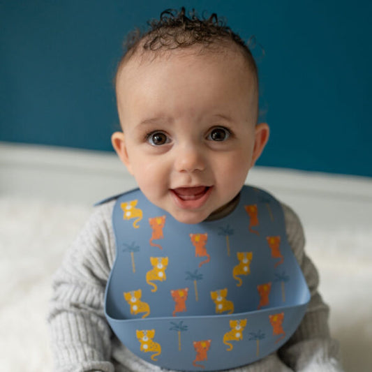 Tigers & Leopards Silicone Catch it Bib