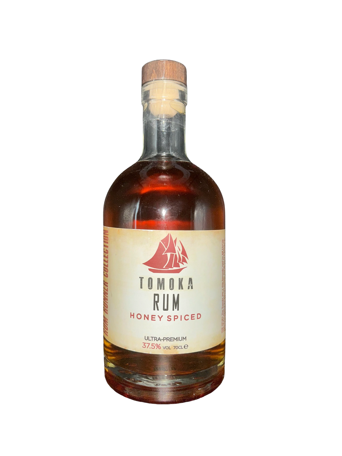 Bottle of Tomoka Rum Honey Spiced