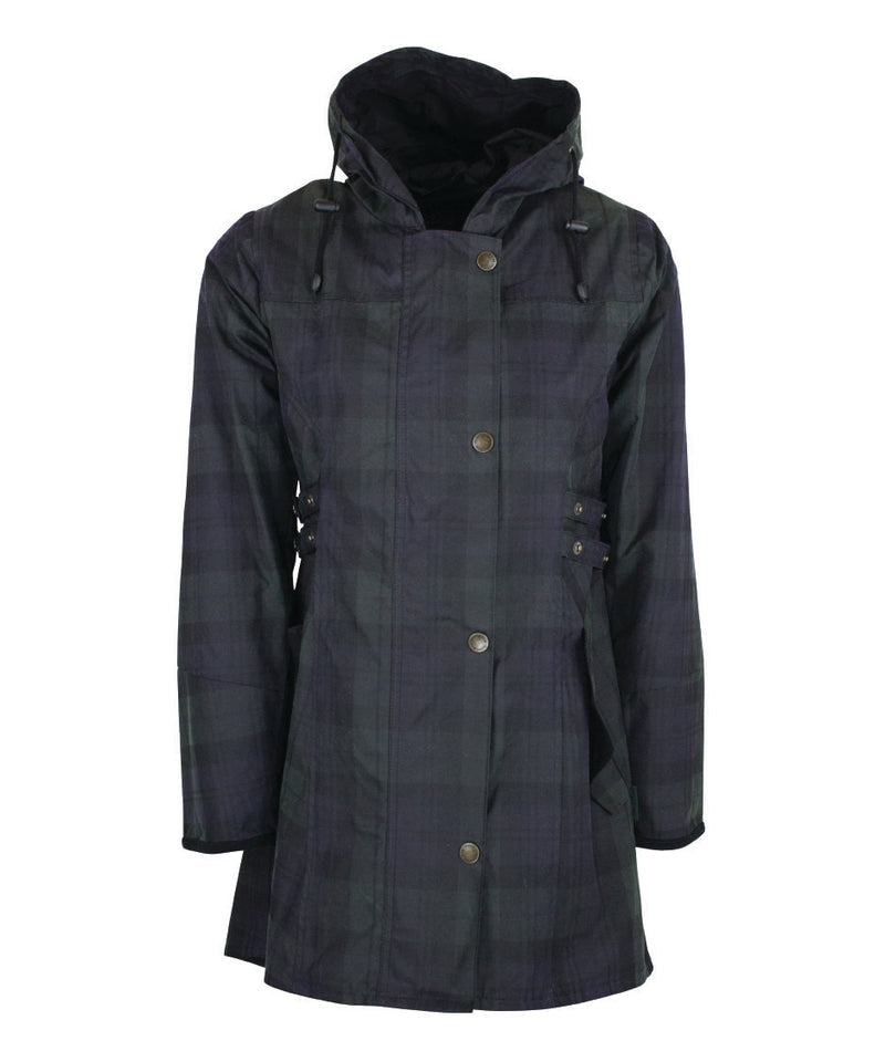 Wax Tartan Hooded Katrina - Blackwatch