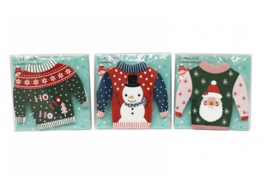 Xmas Jumper Napkins - 12pk