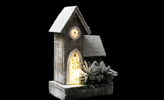 18x28cm Led Xmas House Deco
