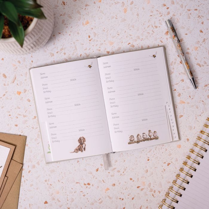 'Flower Pot' Rabbit Address Book