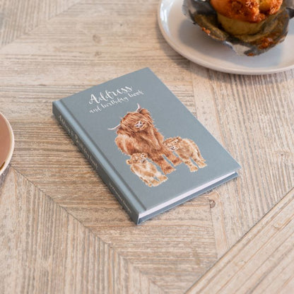 'Highlander' Highland Cow Address Book