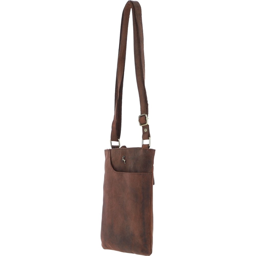 Leather Crossbody Bag Mud/brown