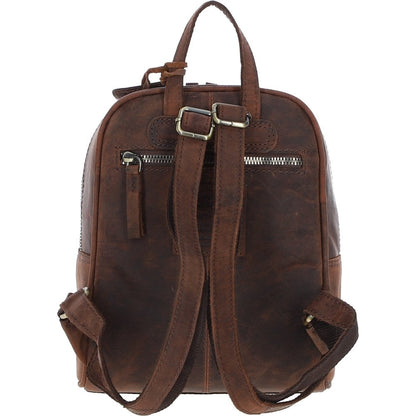 Vintage Leather Backpack Mud/brown: Tenbury