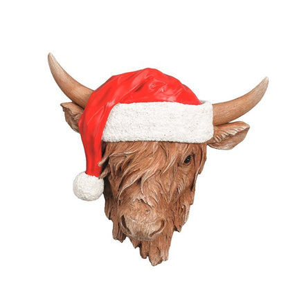 Christmas Highland Cow Wall Decoration