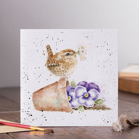 Pottering About Wren Card