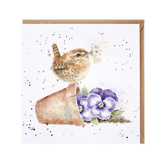 Pottering About Wren Card