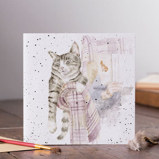 Lazy Sunday Cat Card
