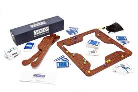 Card game set with cards and board