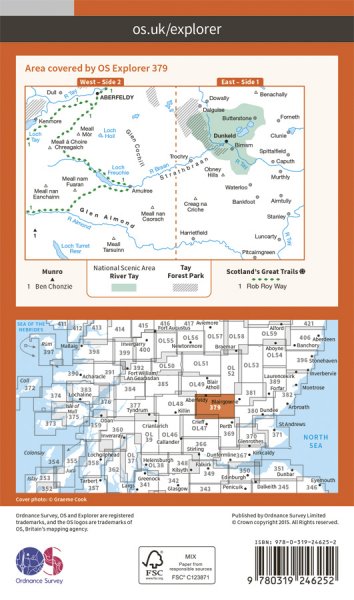 Explorer 379 - Dunkeld, Aberfeldy & Glen Almond