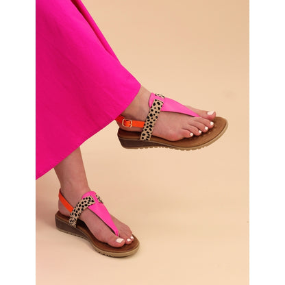 Gina Fuchsia Sandal