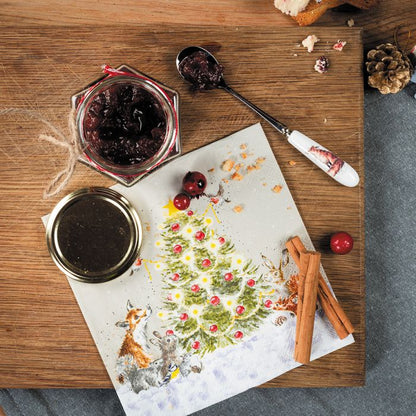 'Oh Christmas Tree' Woodland Animal Napkins