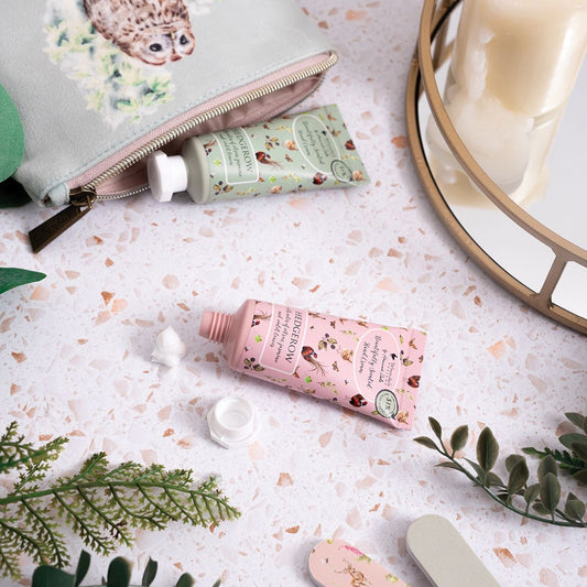 Woodlanders Owl & Hedgehog Mini Hand Cream Gift Pouch