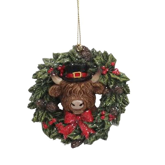 Highland Cow Tree Decoration