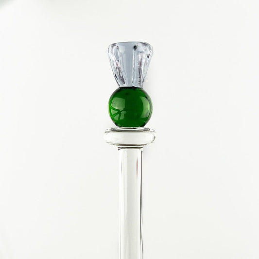 Thistle Glass Drink Stirrer
