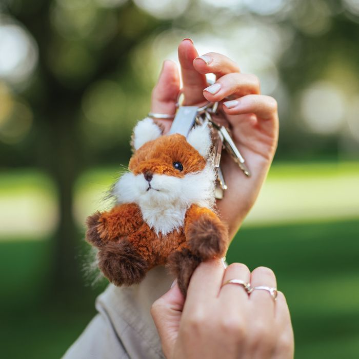 'Autumn' Fox Plush Keyring